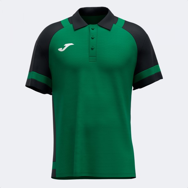 Lider Maneca Scurta Polo Green Black Joma