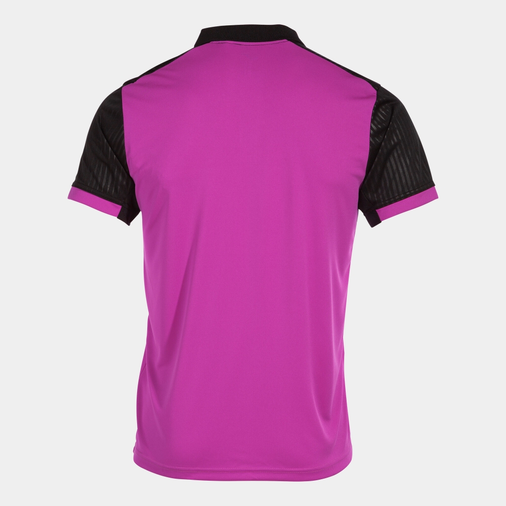 Montreal Maneca Scurta Polo Fluor Pink Black Joma