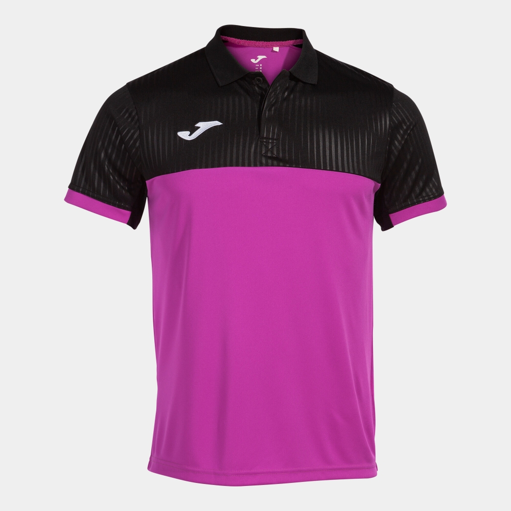 Montreal Maneca Scurta Polo Fluor Pink Black Joma