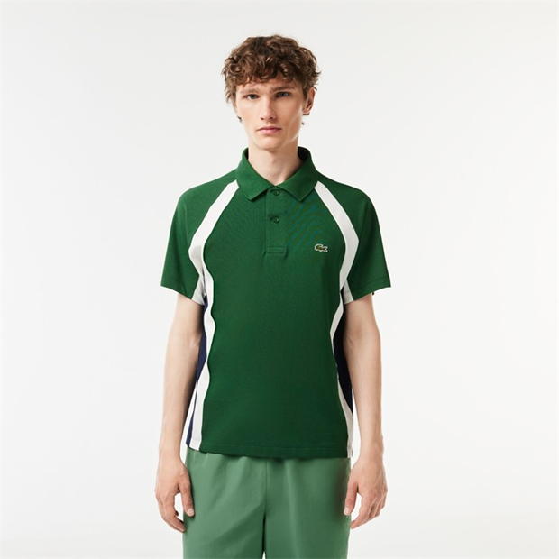 Camasa Lacoste Cotton Mini-Pique Colourblock Polo barbat