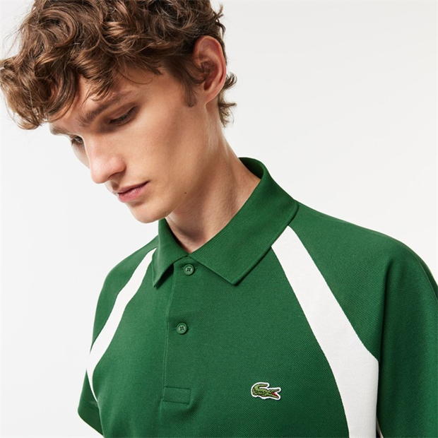 Camasa Lacoste Cotton Mini-Pique Colourblock Polo barbat