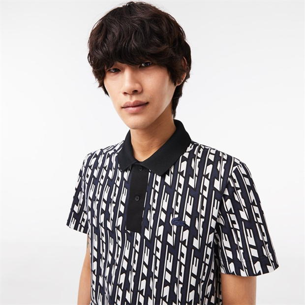 Lacoste Printed Polo Top