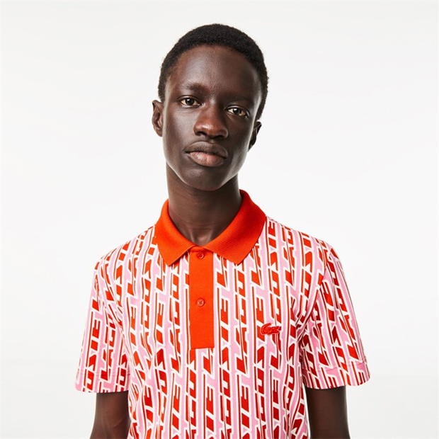 Lacoste Printed Polo Top