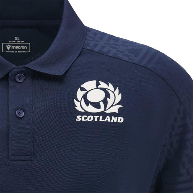 Camasa Macron Scotland Rugby Union Polo 2024 adulti