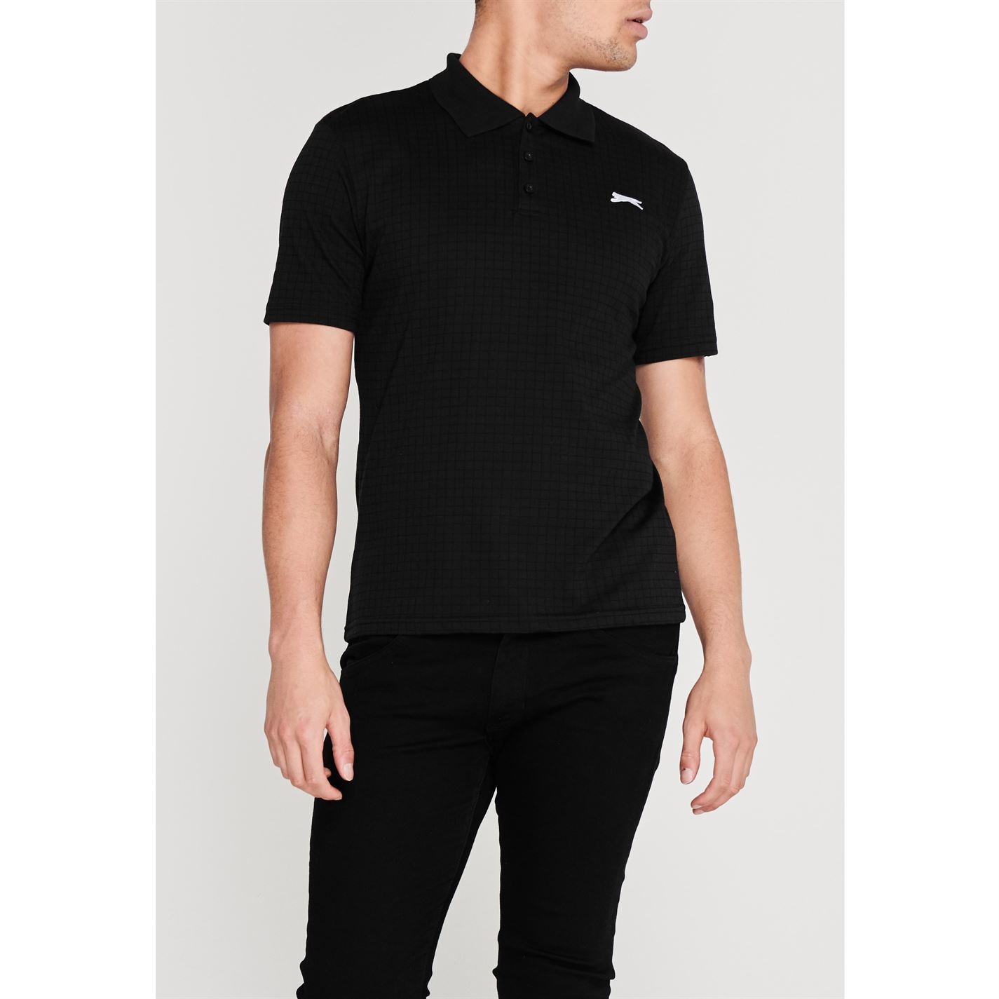 Slazenger Check Golf Polo barbat