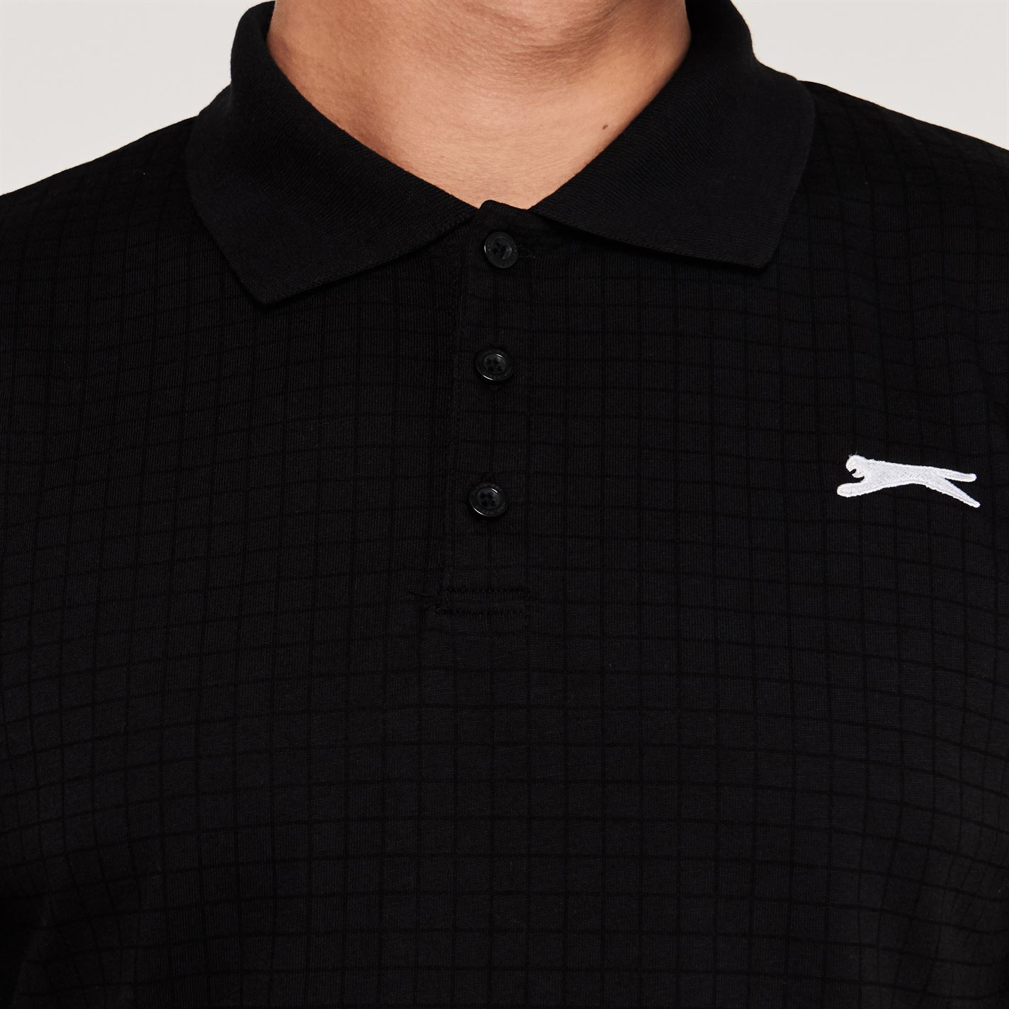 Slazenger Check Golf Polo barbat