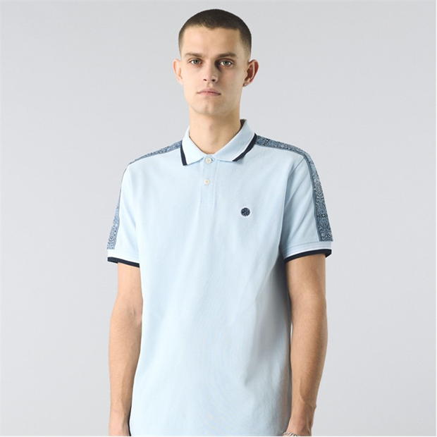 Pretty Green PG Eclpise Tape Polo Sn53