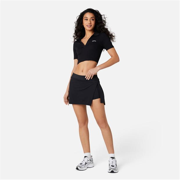 Slazenger Cropped Polo Top