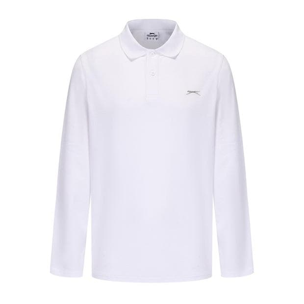 Slazenger Maneca Lunga Plain Polo Men