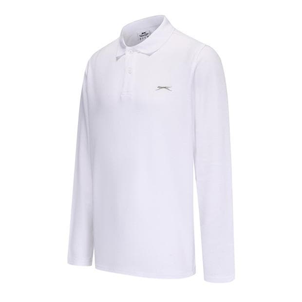 Slazenger Maneca Lunga Plain Polo Men