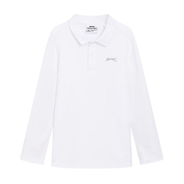 Slazenger L/S Plain Polo Jn53