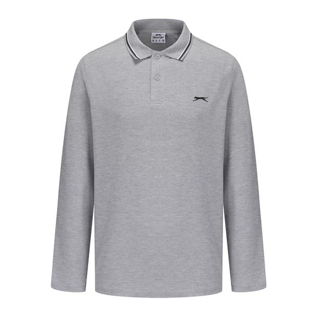 Slazenger Maneca Lunga Tipped Polo Men