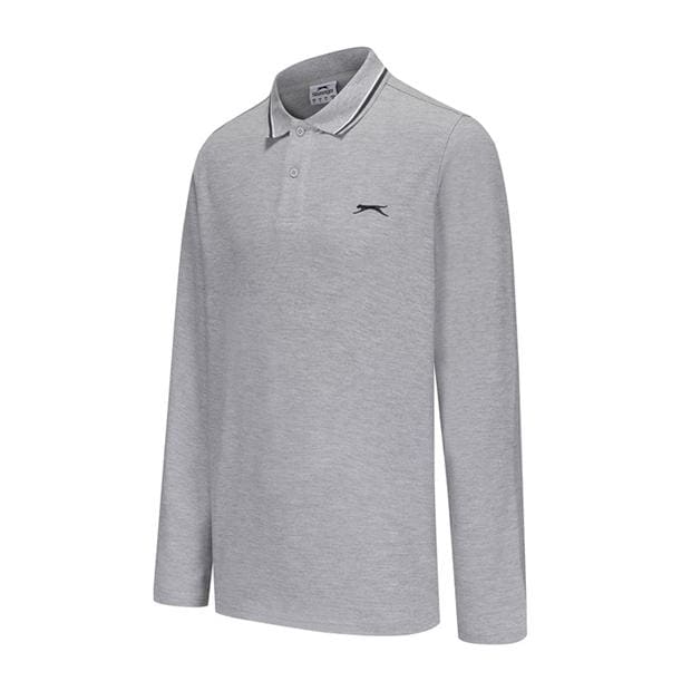 Slazenger Maneca Lunga Tipped Polo Men