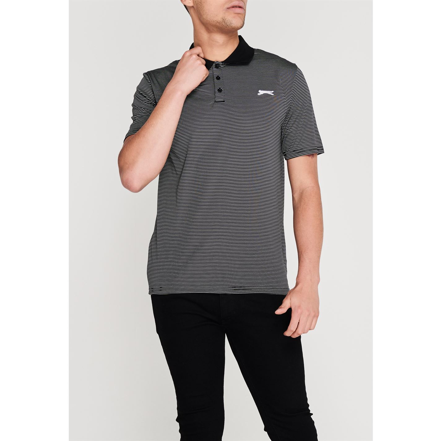 Camasa Slazenger Micro Stripe Golf Polo barbat