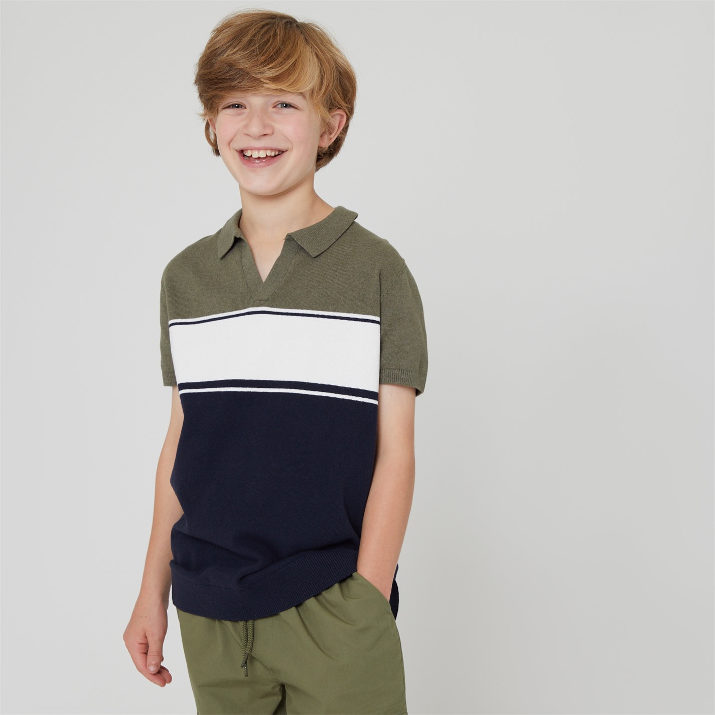 Studio Older Panel Polo Knitted baietel