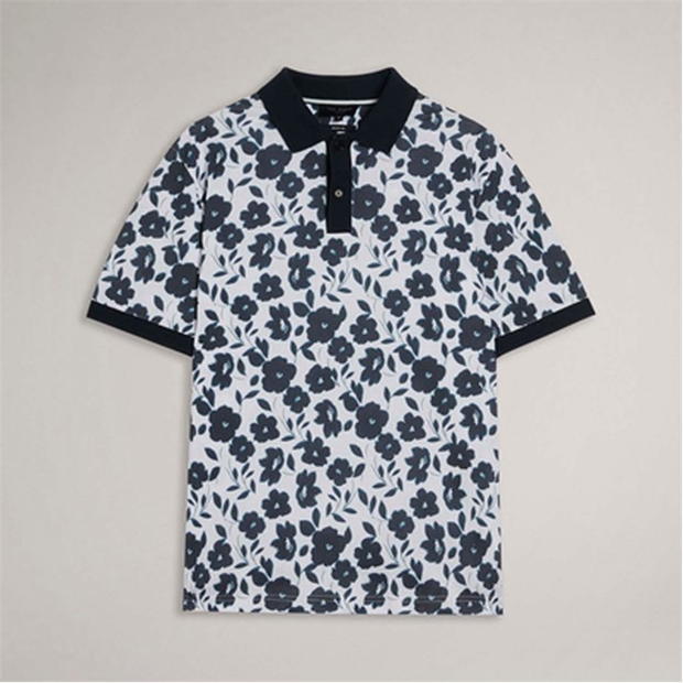 Ted Baker Baskets Floral Allover Print Polo