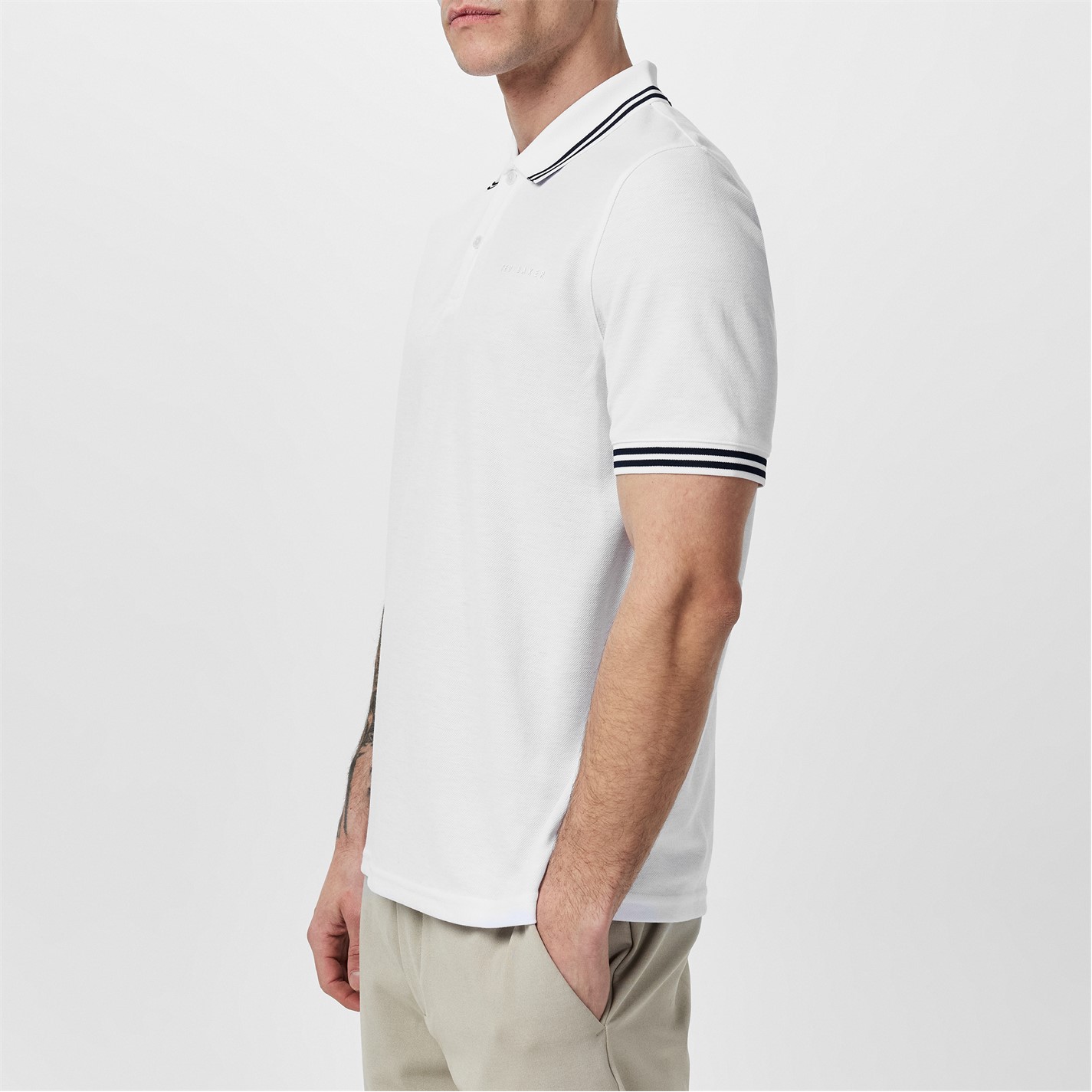 Camasa Ted Baker Striped Trim Polo