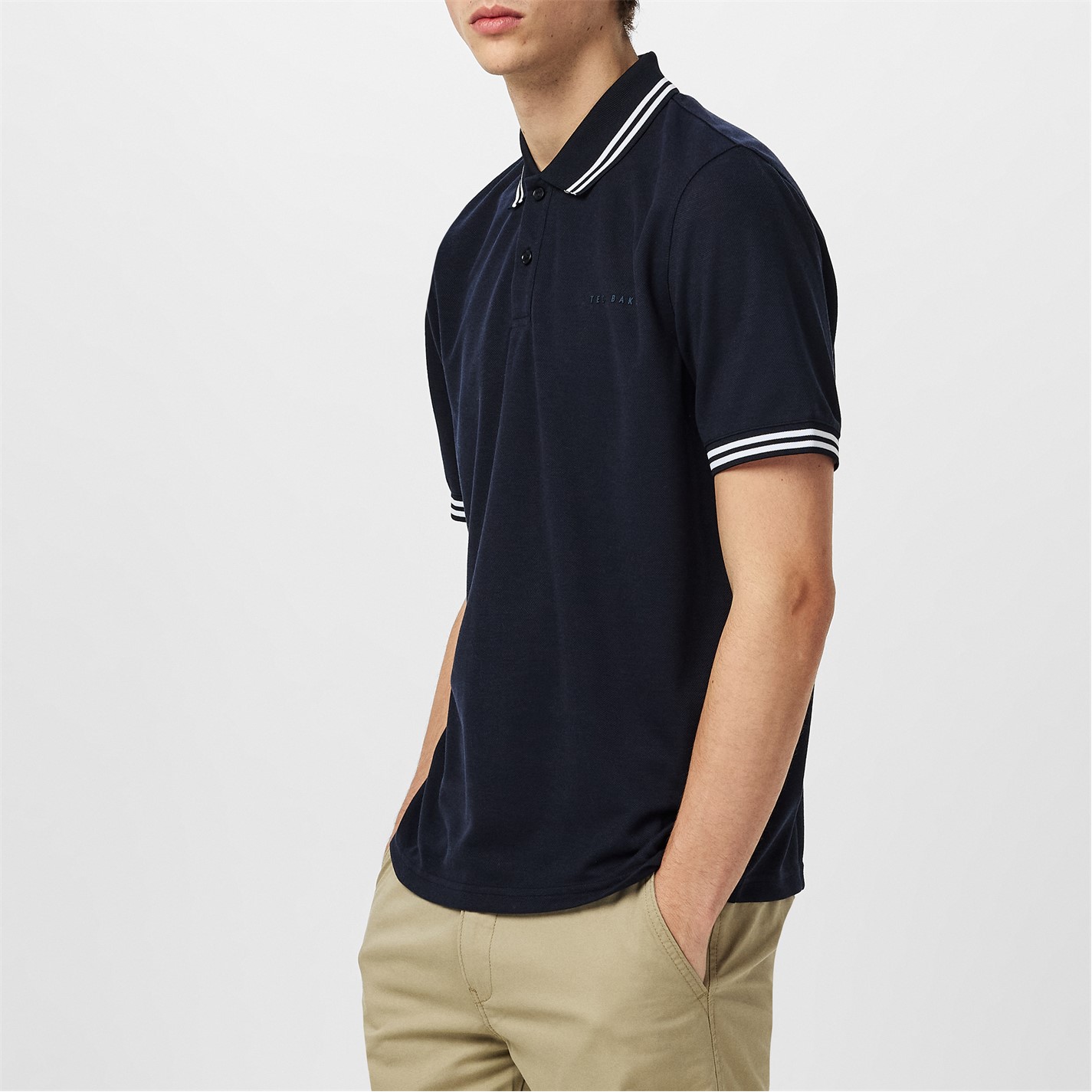 Camasa Ted Baker Striped Trim Polo