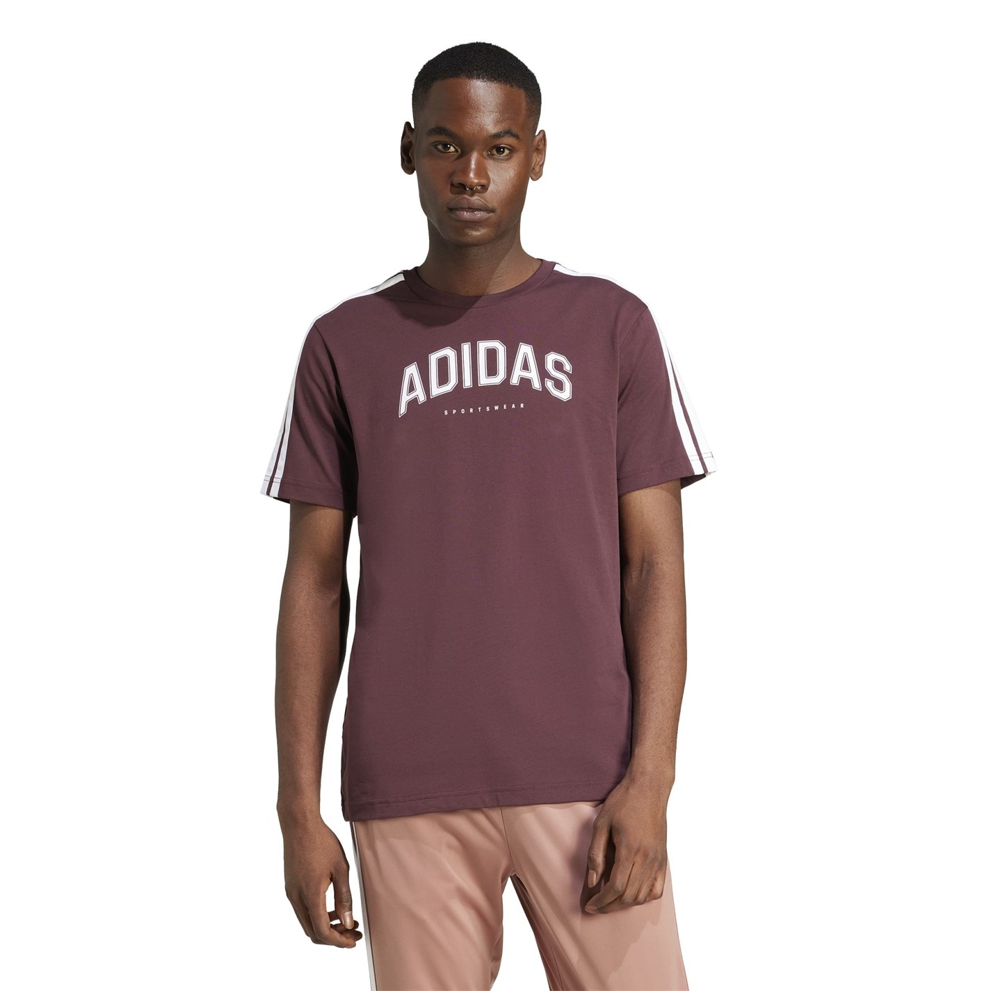 Camasa adidas Codes Collegiate Linear Graphic T- barbat