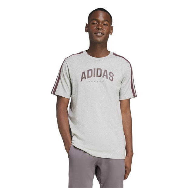 Camasa adidas Codes Collegiate Linear Graphic T- barbat