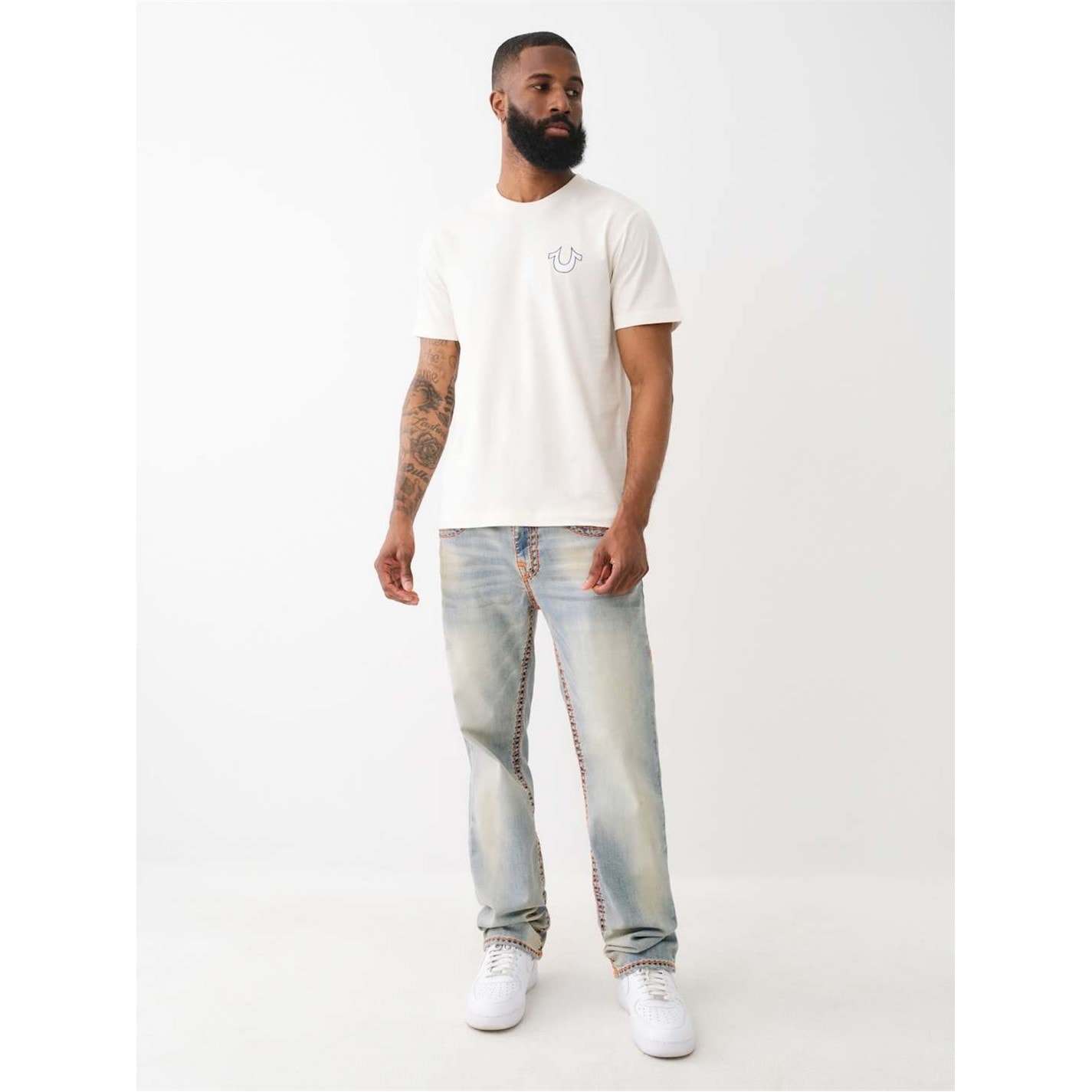 True Religion Ss Vint Flock T Sn99