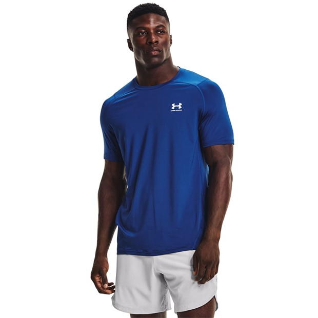 Under Armour Armour Ua Hg Fitted Ss Gym Top barbat