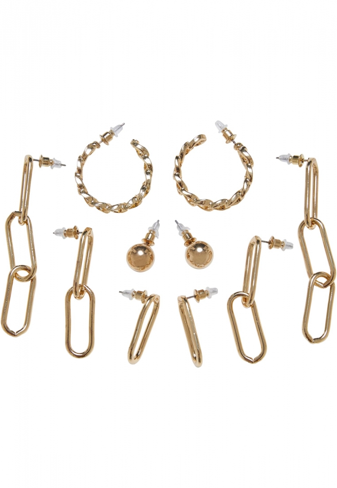 Various Chain Earring 5-Pack Urban Classics