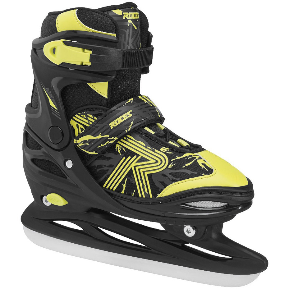 Łyżwy Roces Jokey Ice 3.0 Boy czarno-limonkowe 450707 02