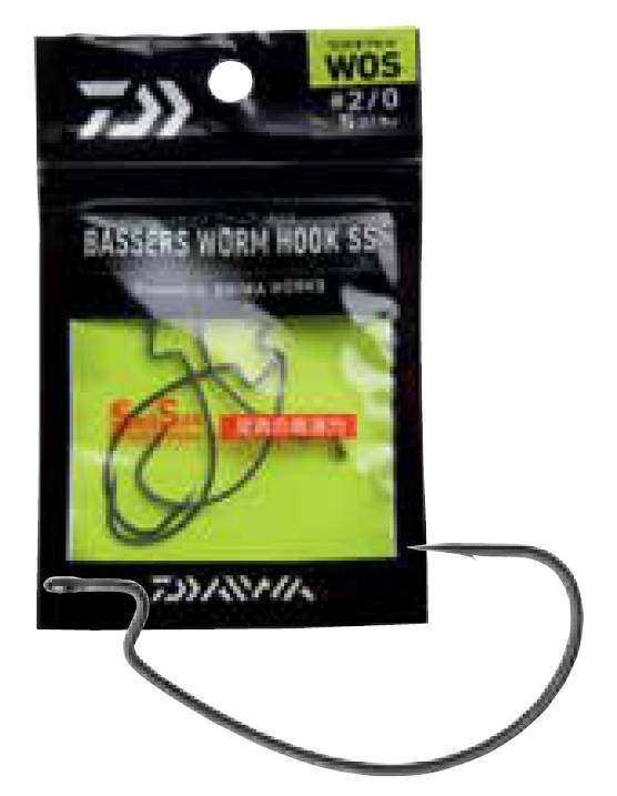 XX CARLIG DAIWA OFFSET BASSERS WORM NR 02 5BUC