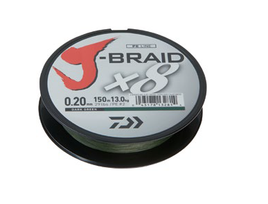 XX FIR DAIWA J-BRAID X8 VERDE 010MM 6KG 300M